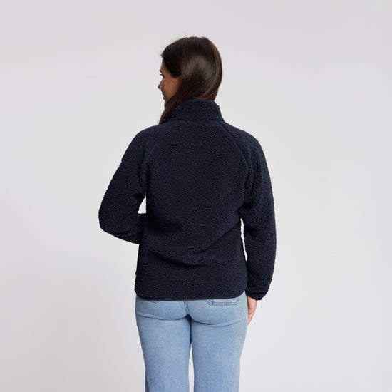 Odile Women - Outdoor Vest - Teddy - Navy MV3