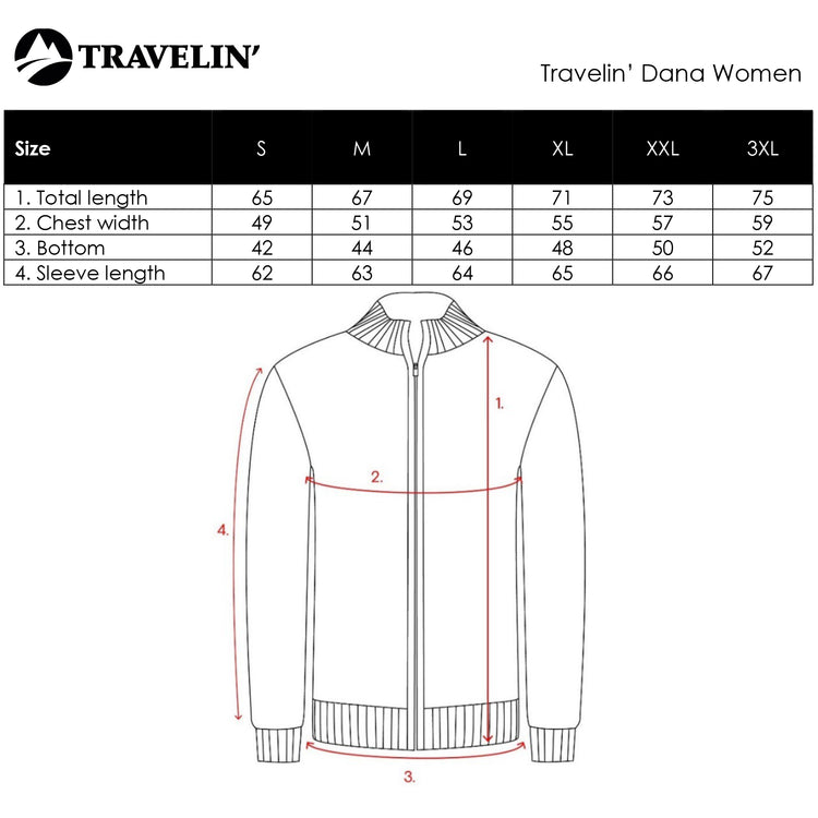 Dana Women - Outdoor cardigan - Padded - Navy SC