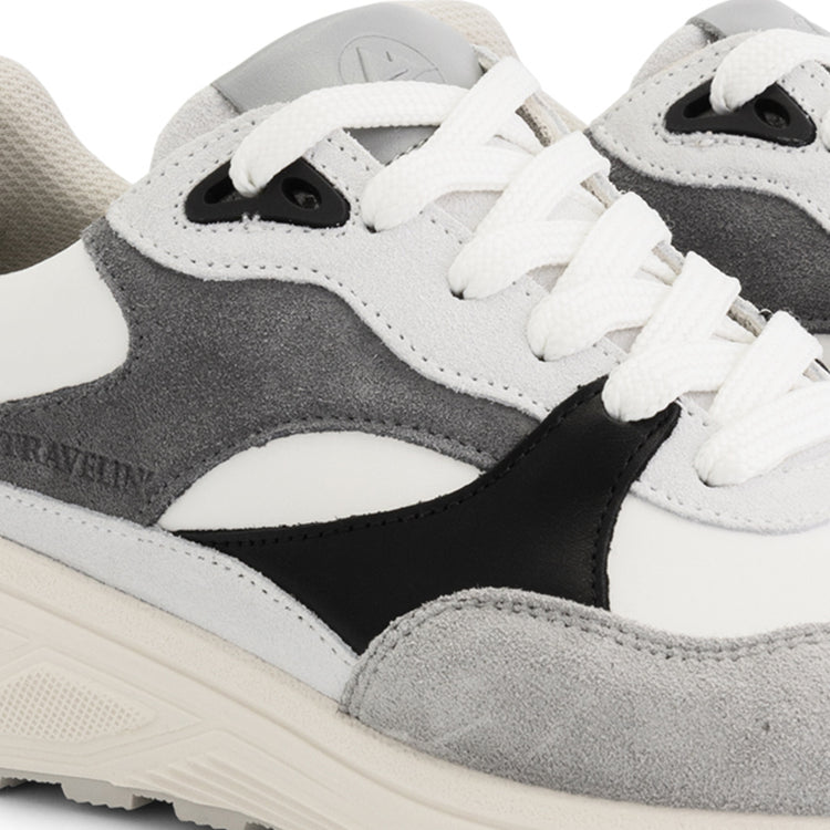 Royston Women - Sneakers - Leather - Grey/Black DFW