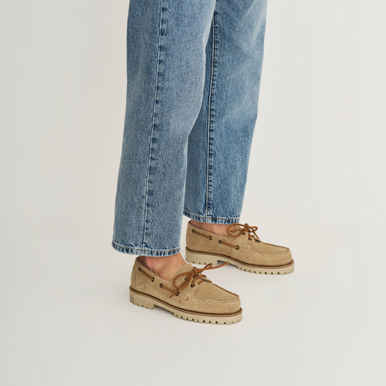 Salla Women - Boat shoes - Suede - Sand MV