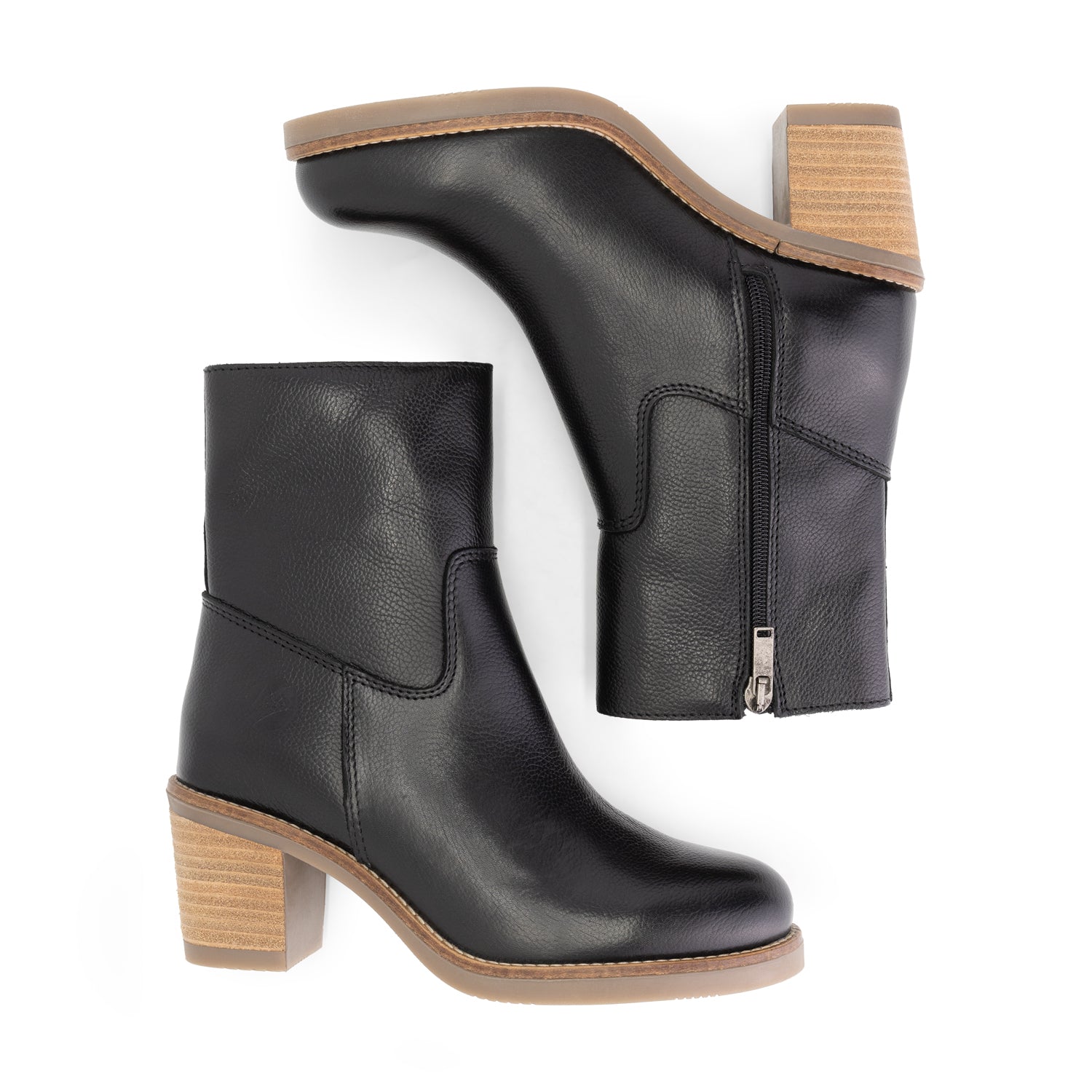 Isere - Leather ankle boots - Women - Black UPD