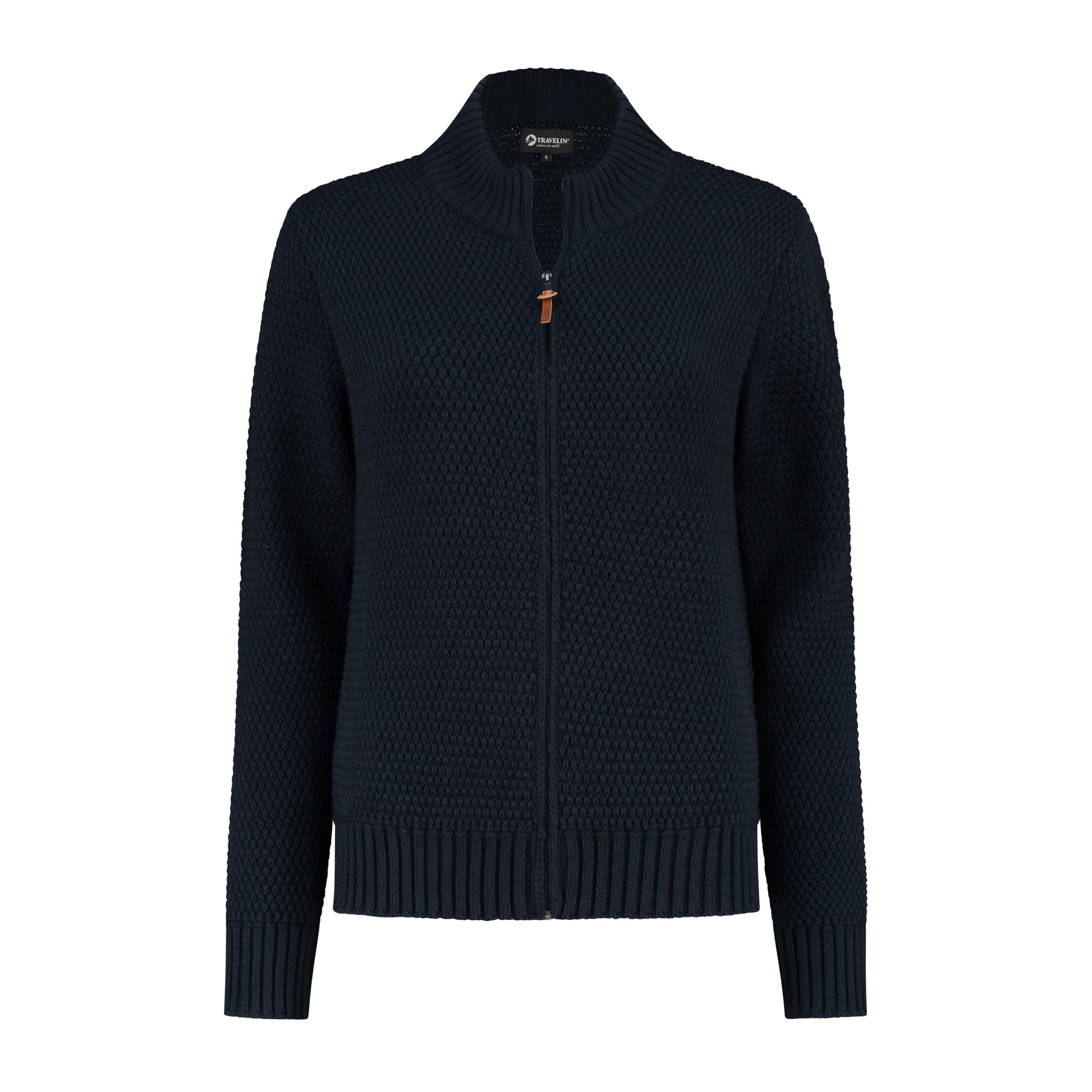 Kemi Women - Knitted Cardigan - Navy F