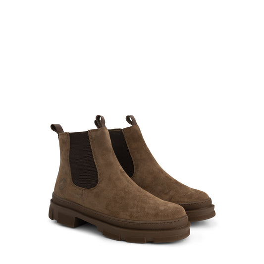 Travelin' Strilde Women - Chelsea boots - Wool-lined - Brown FRD