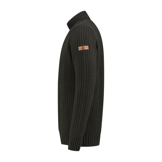 Turtleneck Boda Men - Knitted jumper - Green L