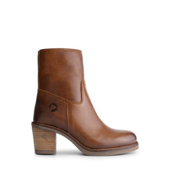 Isere - Leather ankle boots - Women - Cognac R