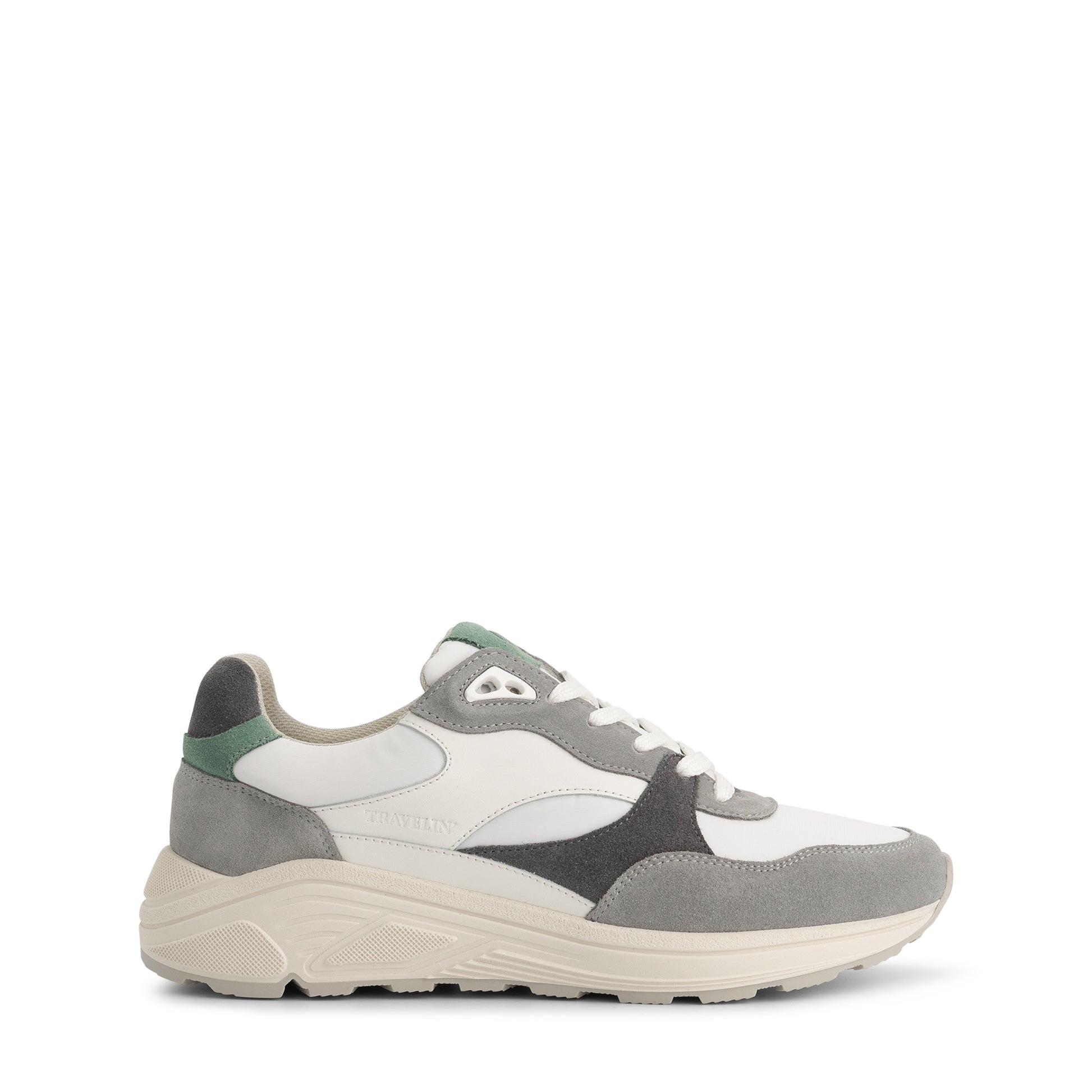 Romsey Men - Sneakers - Leather - Grey/Green R