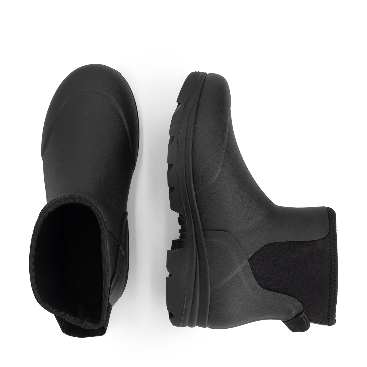 Inari Women - Rubber Ankle Boots - Rain Boots - Black UPD