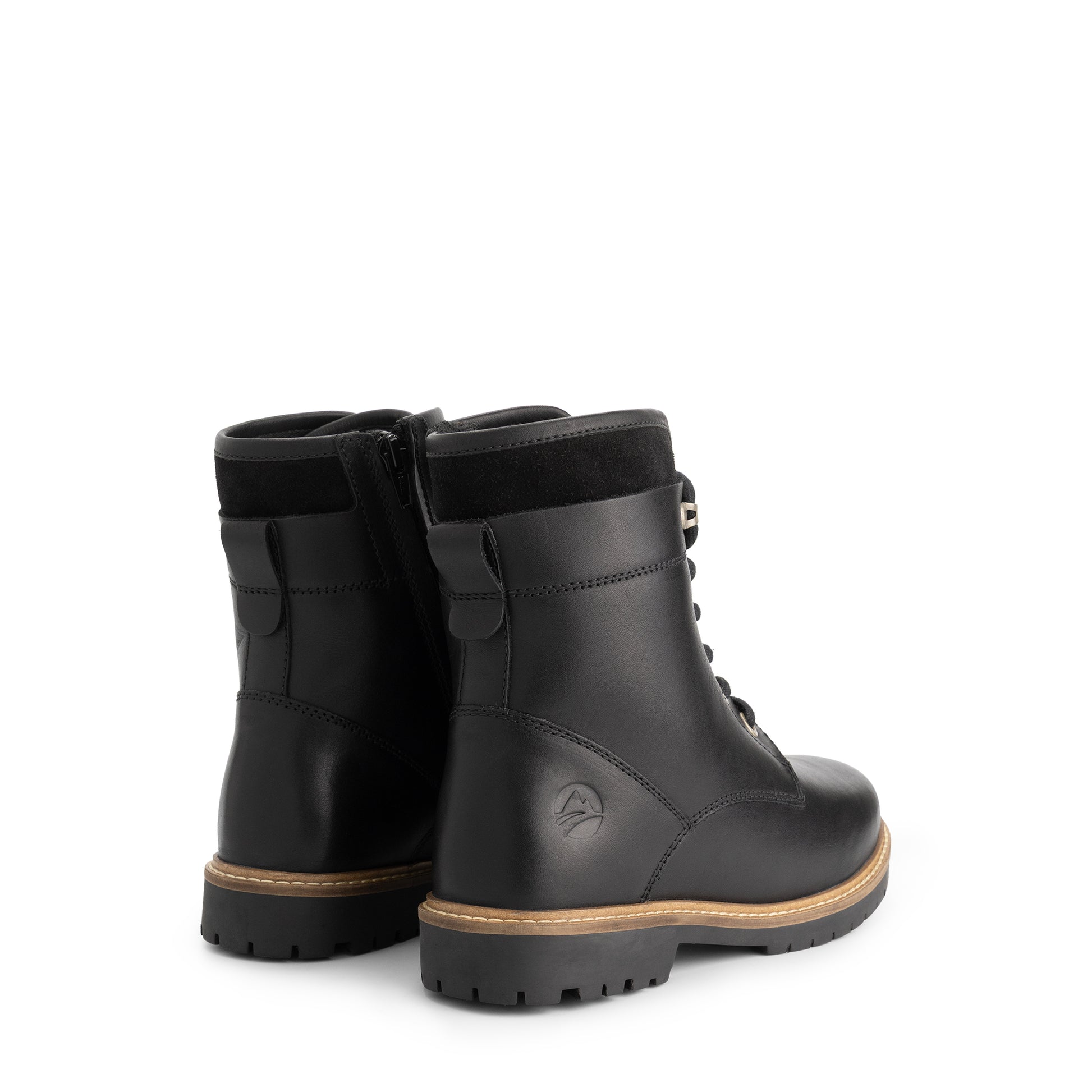 Larvik Women - Lace-up boots - Wool-lined - Black BD