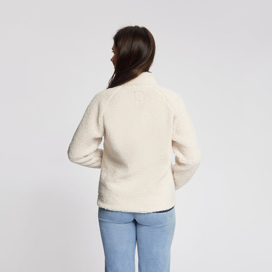 Odile Women - Outdoor Vest - Teddy - Off-White MV3