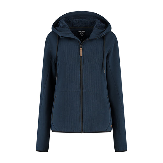 Kirsten Women - Hooded Cardigan - Fleece - Navy F