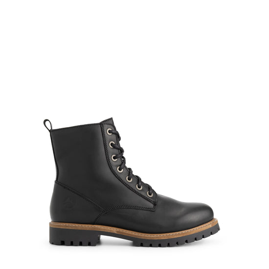 Norrland Men - Lace-up boots - Wool-lined - Black R