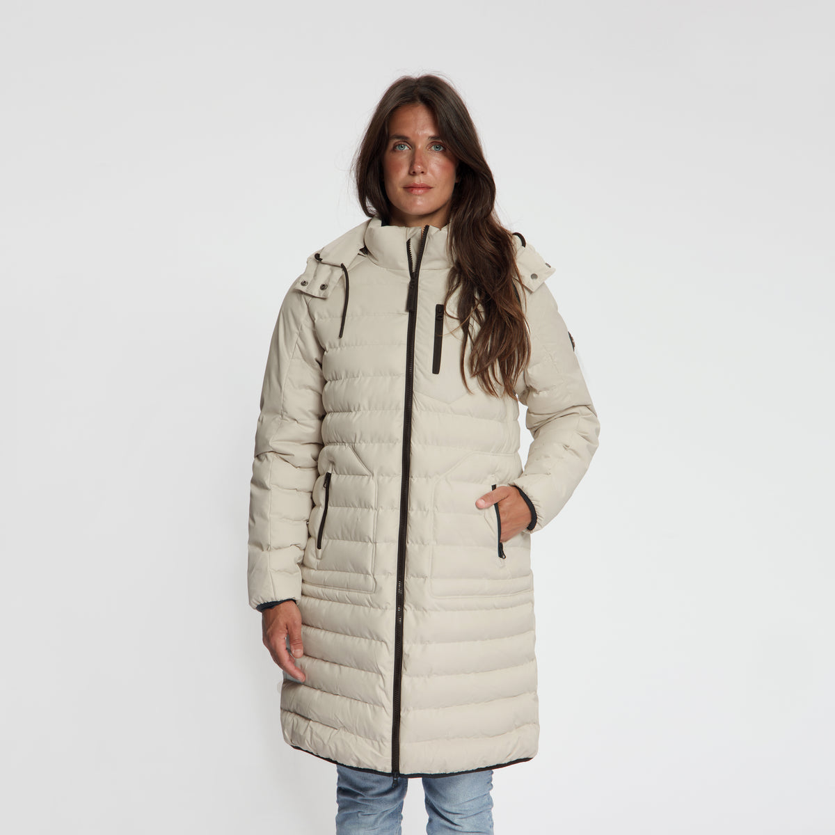 Saga Women - Puffer Winter Jacket - Waterproof - Sand MV