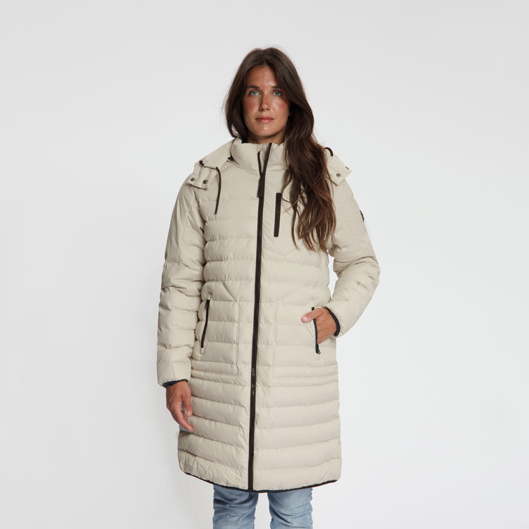 Saga Women - Puffer Winter Jacket - Waterproof - Sand MV