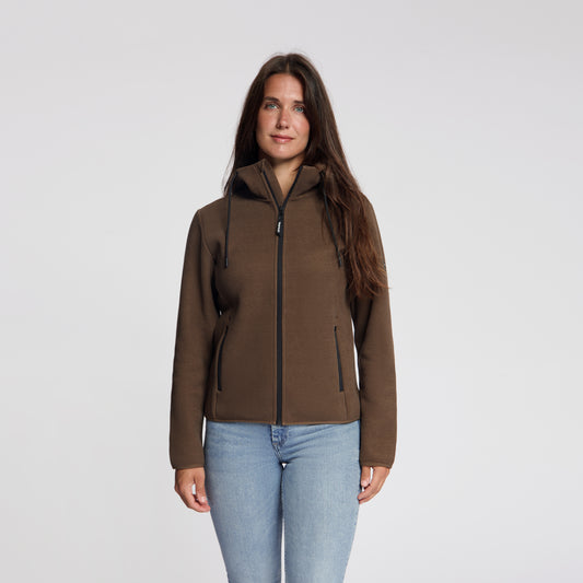 Tilde Women - Outdoor Vest - Fleece - Dark Brown MV