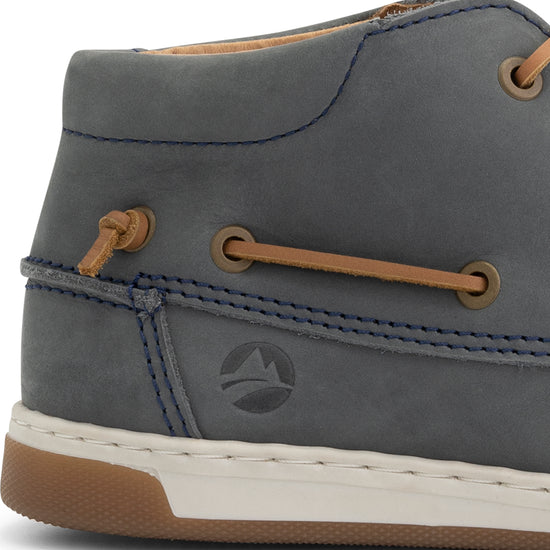 Maenporth Women - Mid lace-up shoes - Leather - Blue DFH