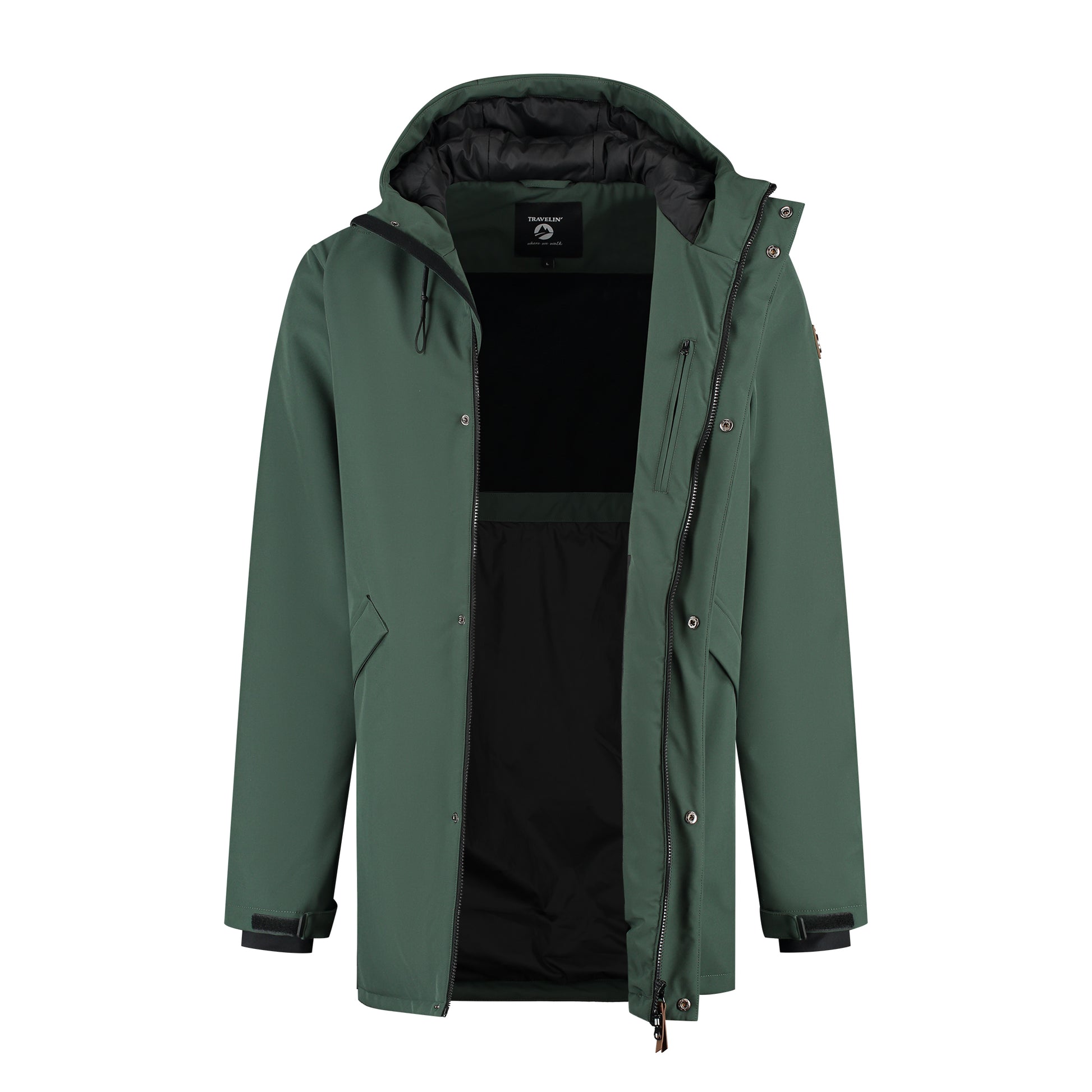 Enok Men - Softshell jacket - Padded - Dark green CVO