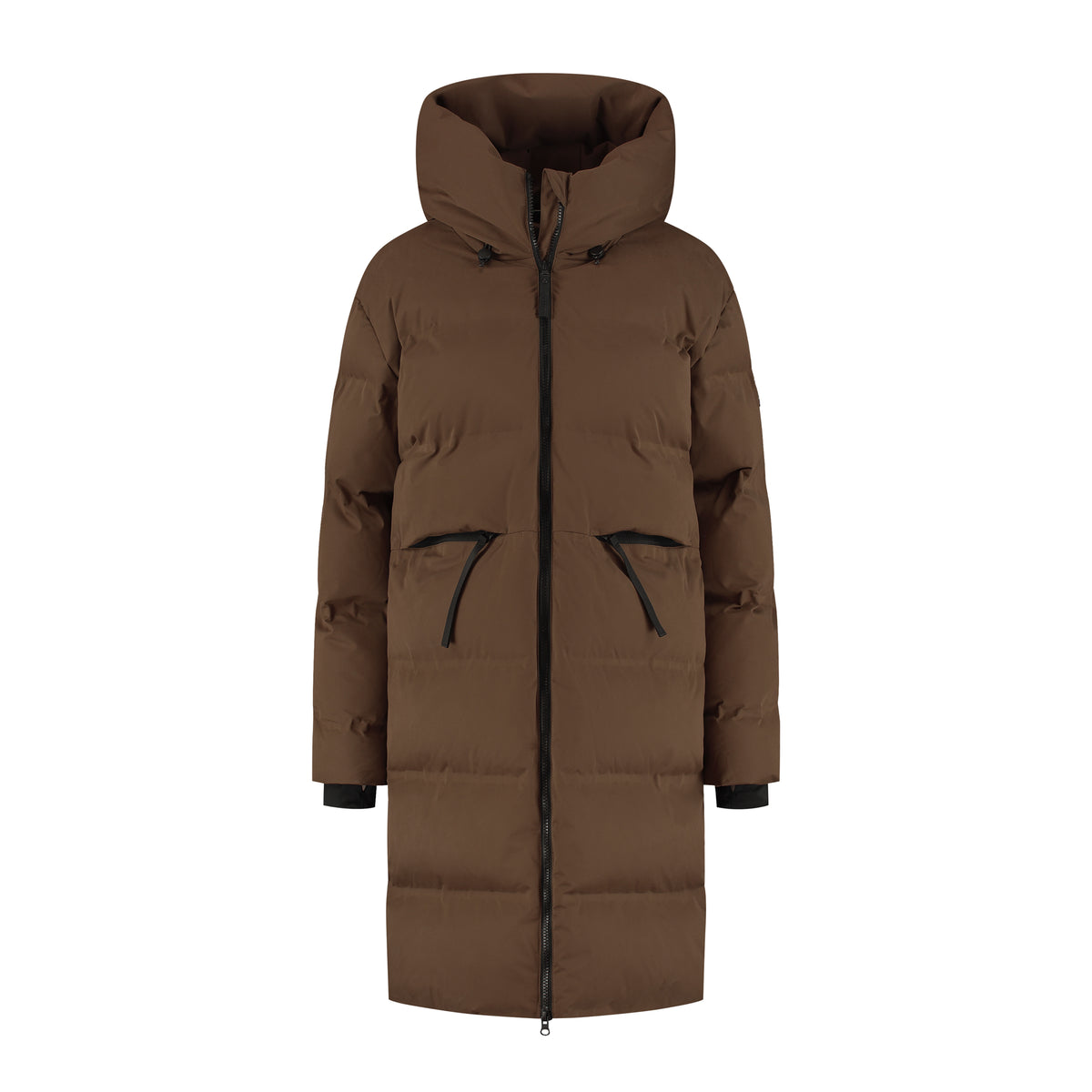 Odda Women - Puffer Winter Jacket - Waterproof - Dark Brown F