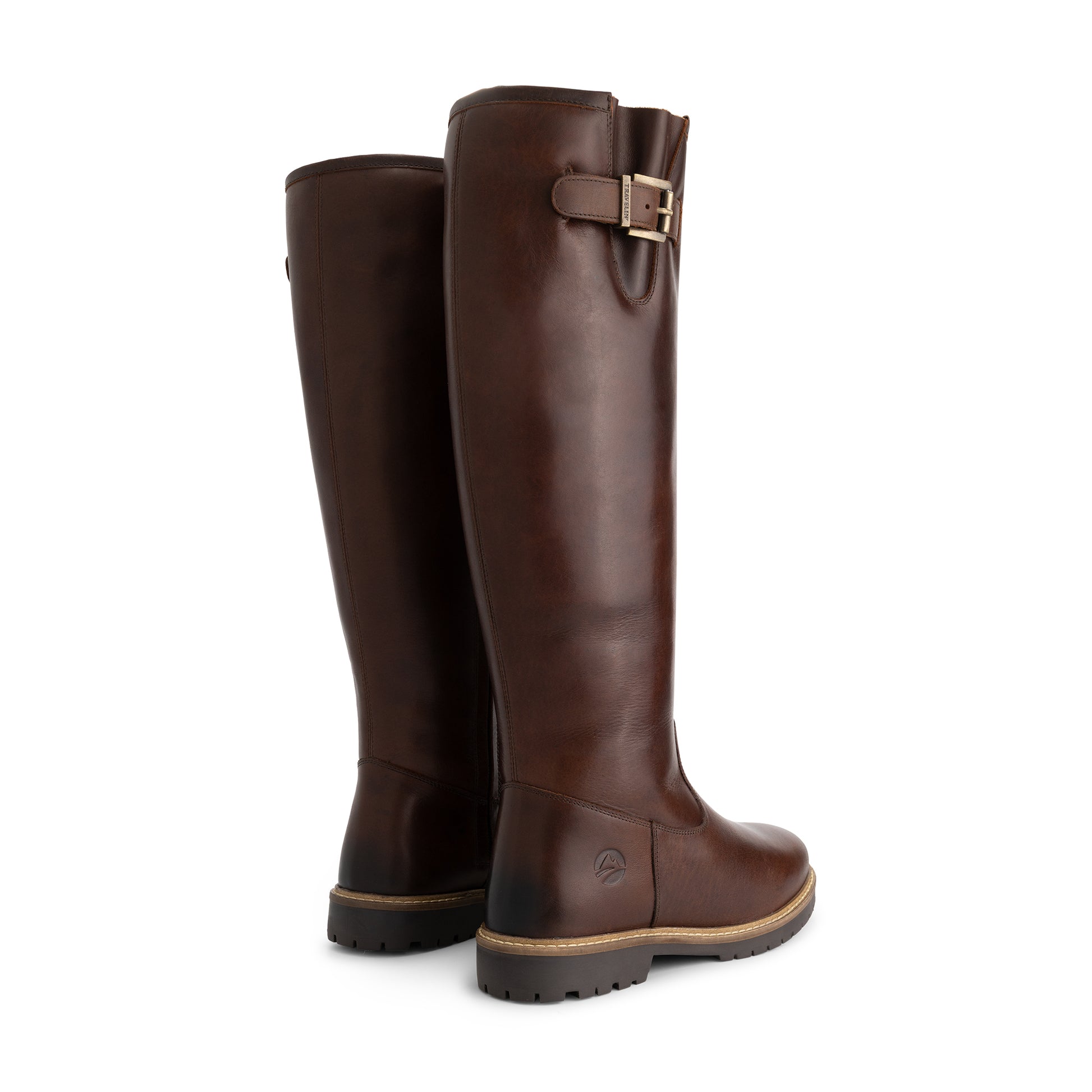 Dannemare Women - High boots - Wool-lined - Dark brown BD