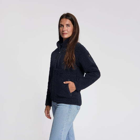Odile Women - Outdoor Vest - Teddy - Navy MV2