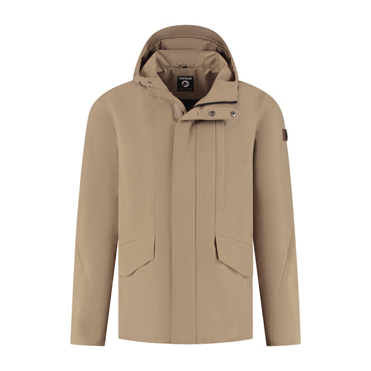 Lefi Men - Hardshell jacket - Waterproof - Light brown F