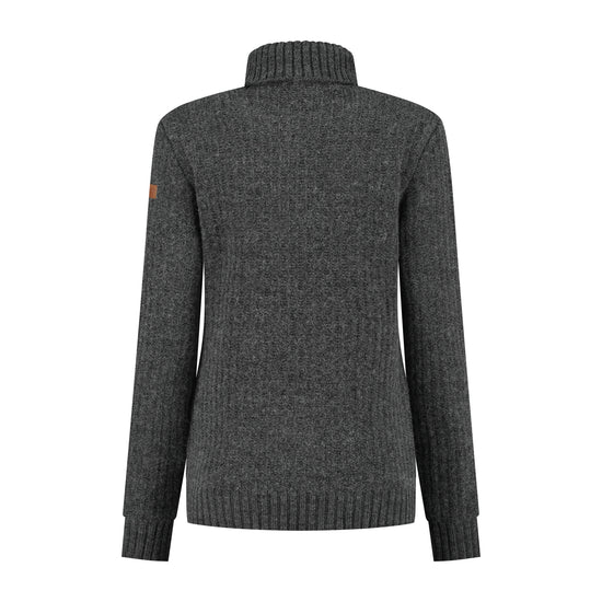 Turtleneck Boda Women - Knitted jumper - Antracite B