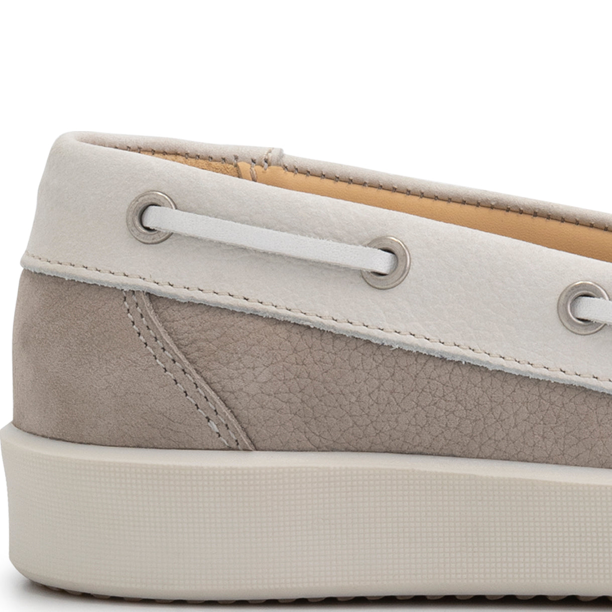 Marazion Women - Boat shoes - Leather - Grey DFH