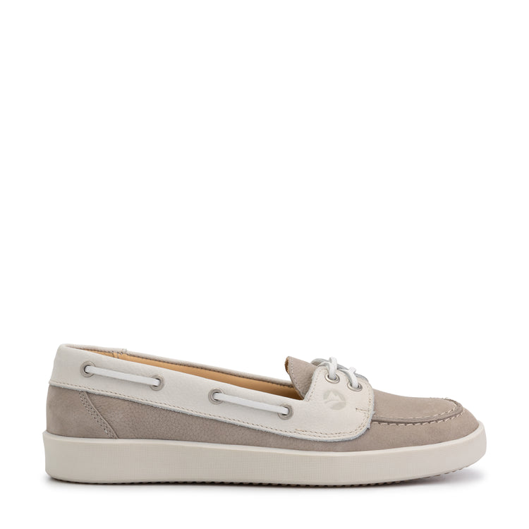 Marazion Women - Boat shoes - Leather - Grey R