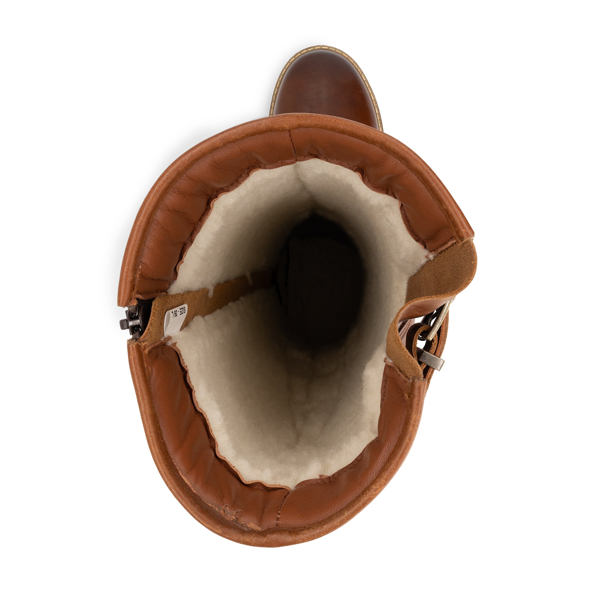 Dannemare Women - High boots - Wool-lined - Cognac UPS