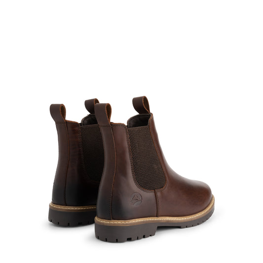 Tversted Women - Chelsea boots - Wool-lined - Dark brown BD