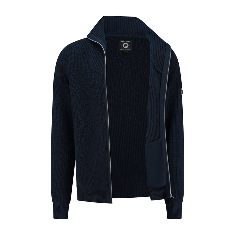 Snowdon Men - Cardigan - Cashmere blend - Navy CVO