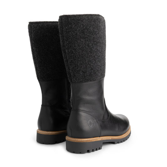 Lagen Men - High boots - Wool/Felt - Black BD