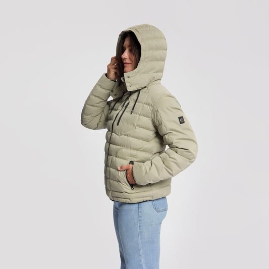 Sigrid Women - Puffer Winter Jacket - Waterproof - Light Brown MV2