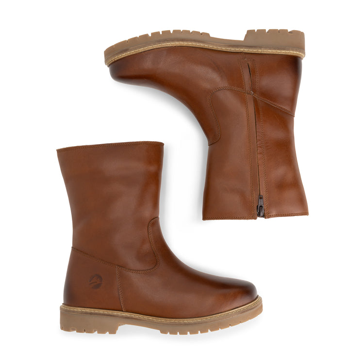 Bjornstad Women - Boots - Wool-lined - Cognac UPD