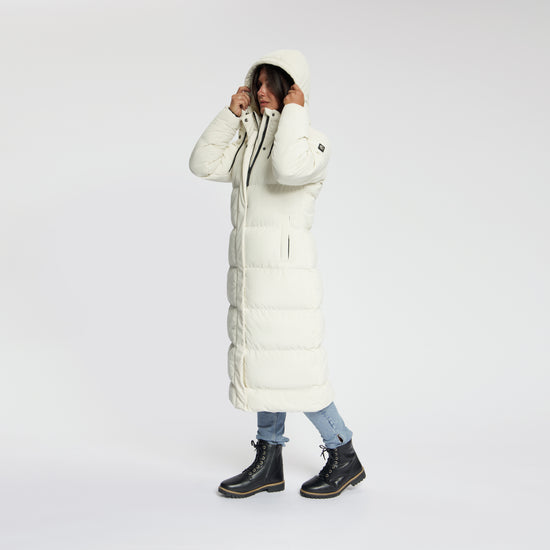Unni Women - Puffer Winter Jacket - Corduroy - Off-White MV2