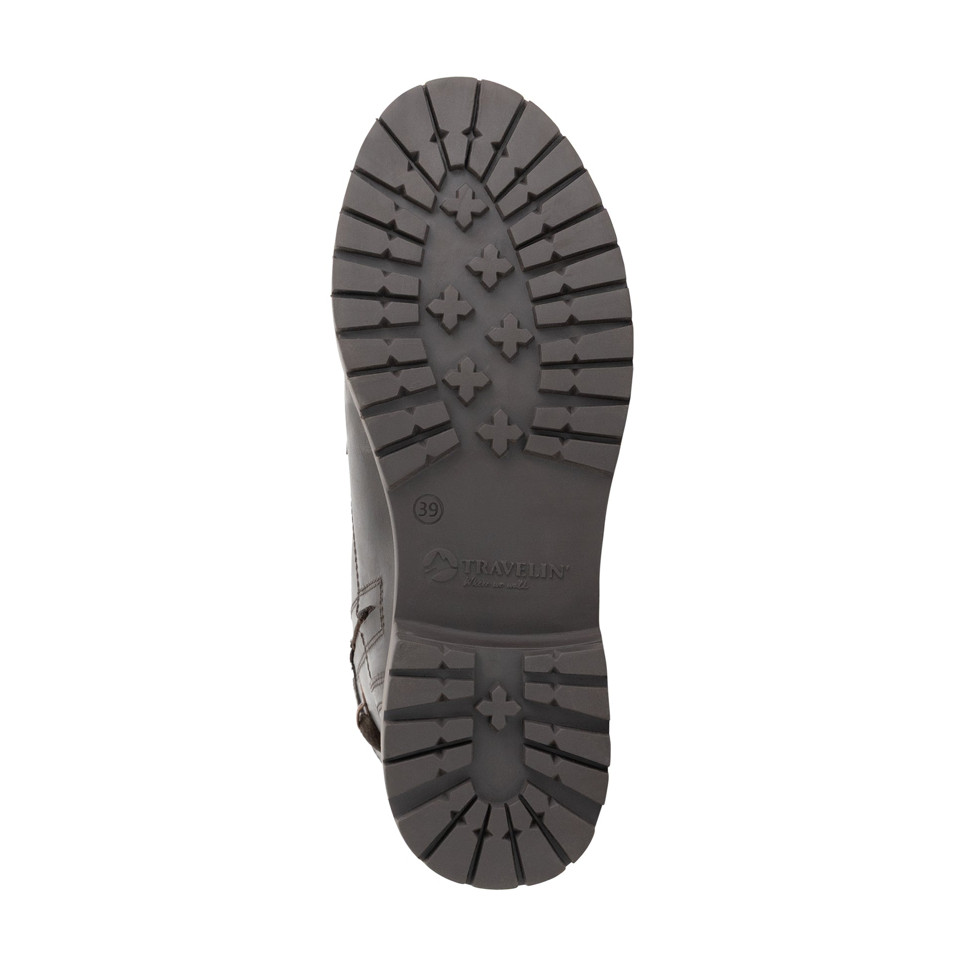 Kafjord Women - Lace-up boots - Wool-lined - Dark brown UNS