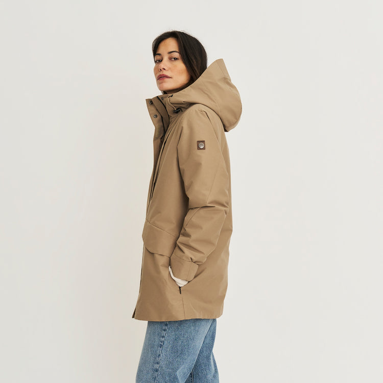 Leyla Women - Hardshell jacket - Waterproof - Light brown MV2