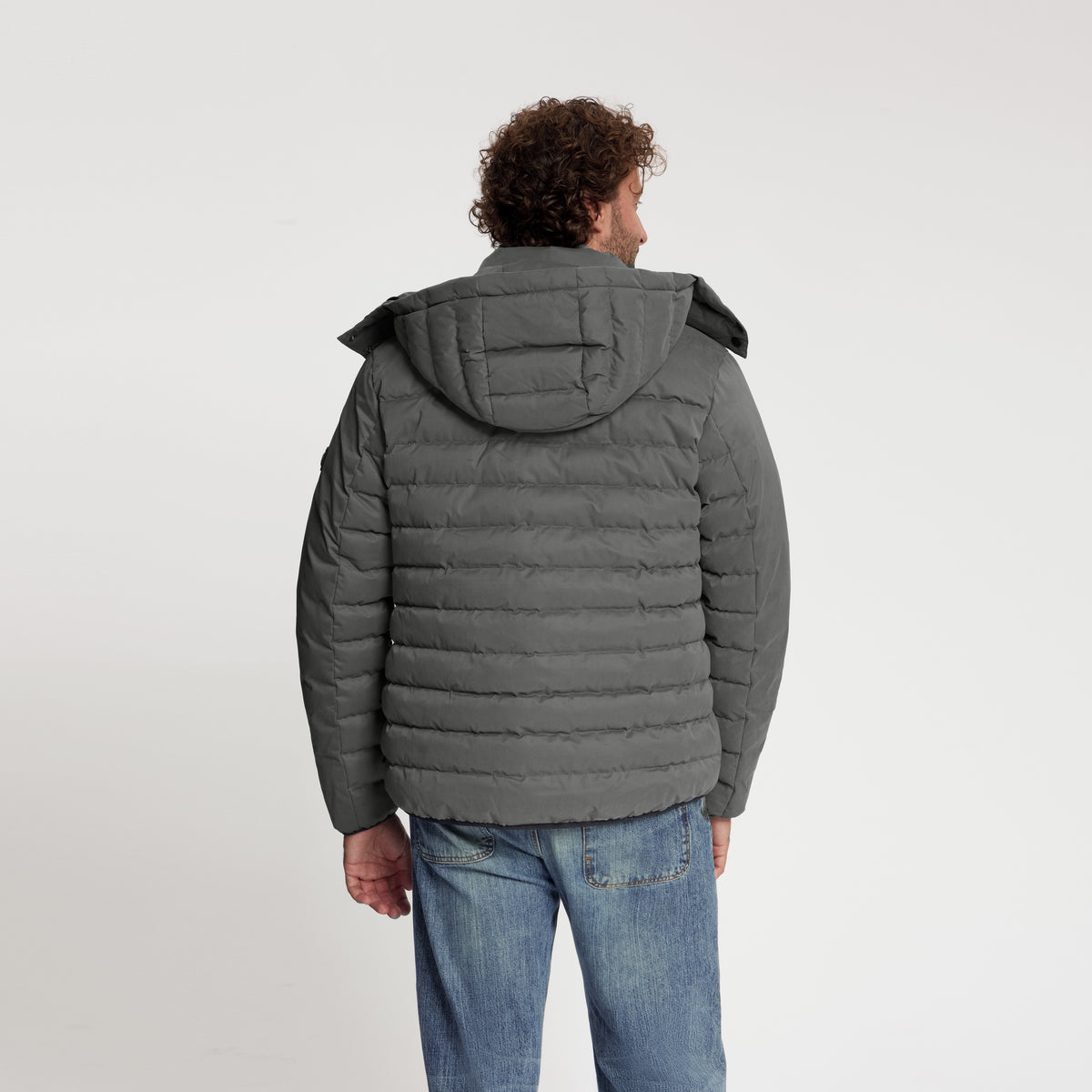 Solveig Men - Puffer Winter Jacket - Waterproof - Grey MV3