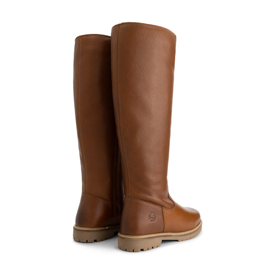 Dyreborg Women - High boots - Wool-lined - Cognac BD