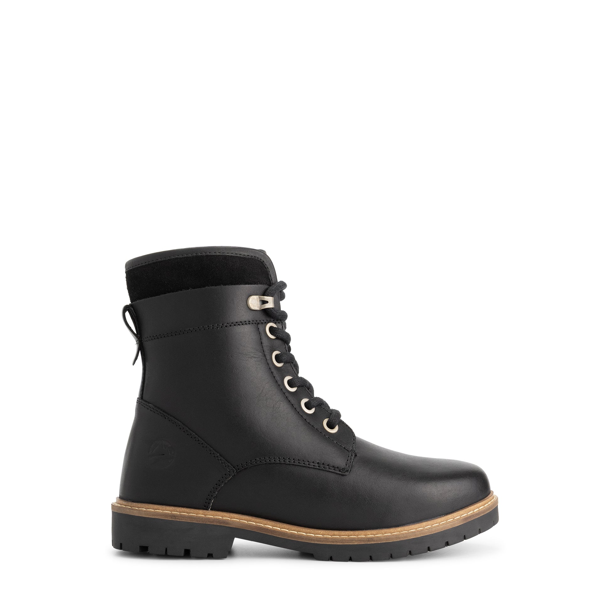Larvik Women - Lace-up boots - Wool-lined - Black R
