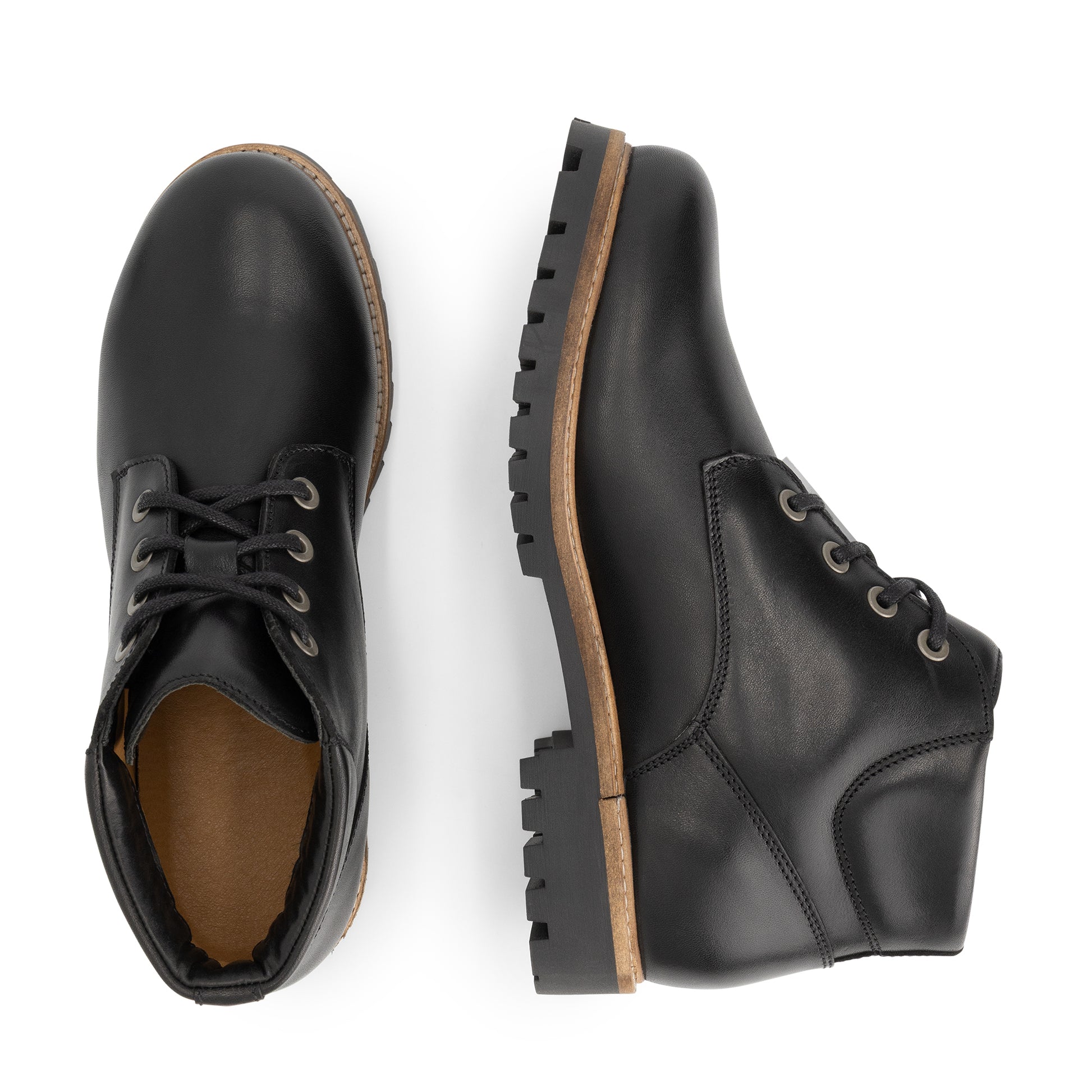 Tohuse Men - Lace-up boots - Leather - Black UPD