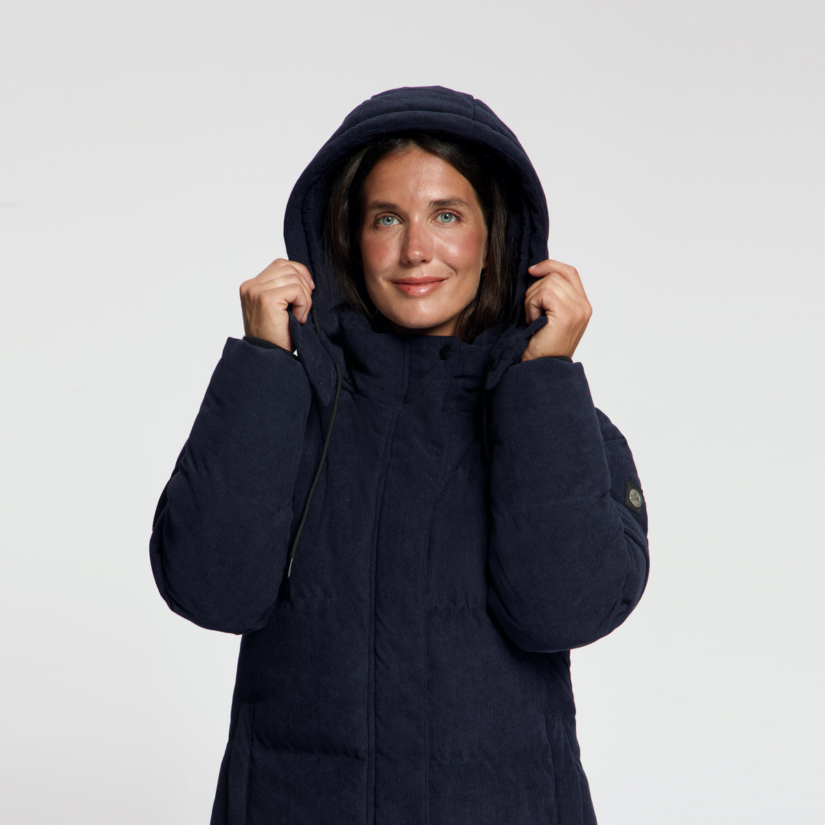 Unni Women - Puffer Winter Jacket - Corduroy - Navy MV4