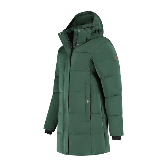 Rissne Women - Puffer jacket - Water-resistant - Dark green FL