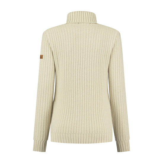 Turtleneck Boda Women - Knitted jumper - Ecru B