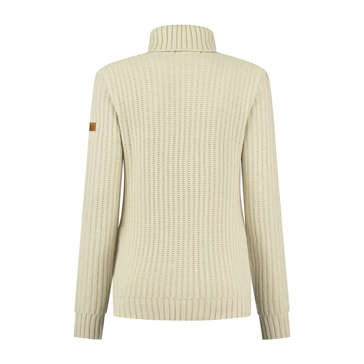 Turtleneck Boda Women - Knitted jumper - Ecru B