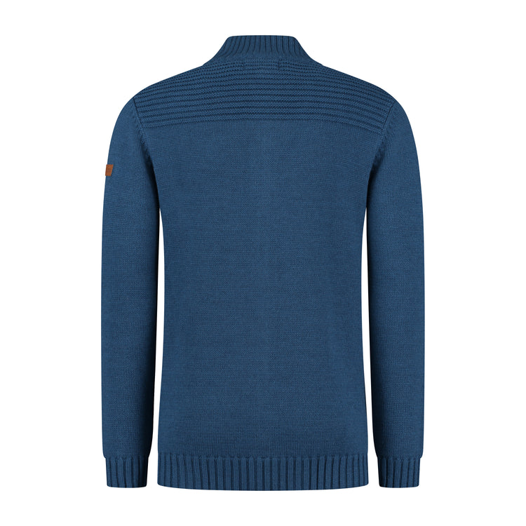 Raahe Men - Knitted cardigan - Blue B