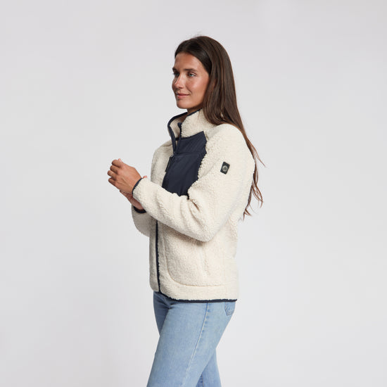 Odile Women - Outdoor Vest - Teddy - Off-White MV2