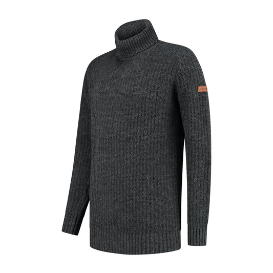 Turtleneck Boda Men - Knitted jumper - Antracite FL