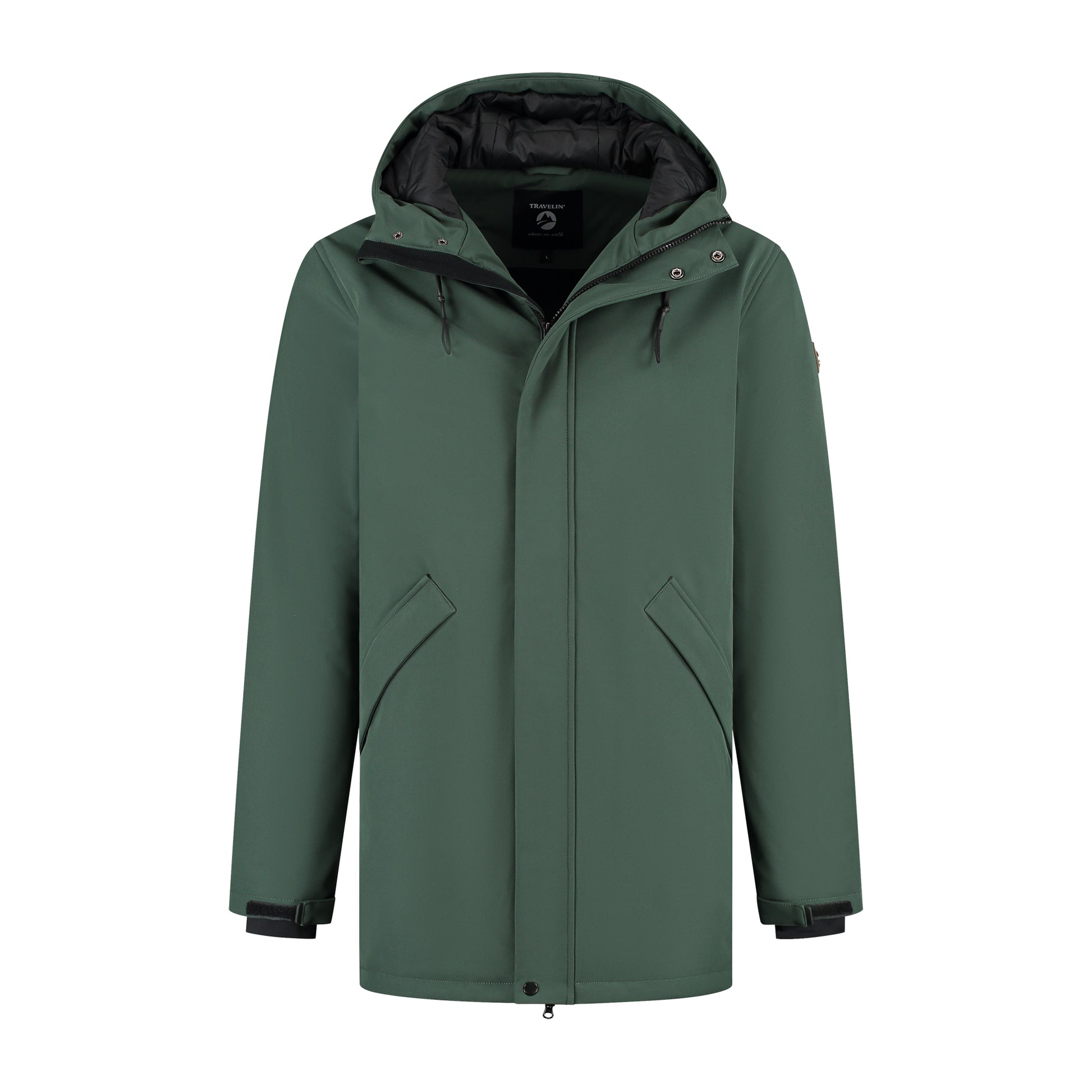 Enok Men - Softshell jacket - Padded - Dark green F