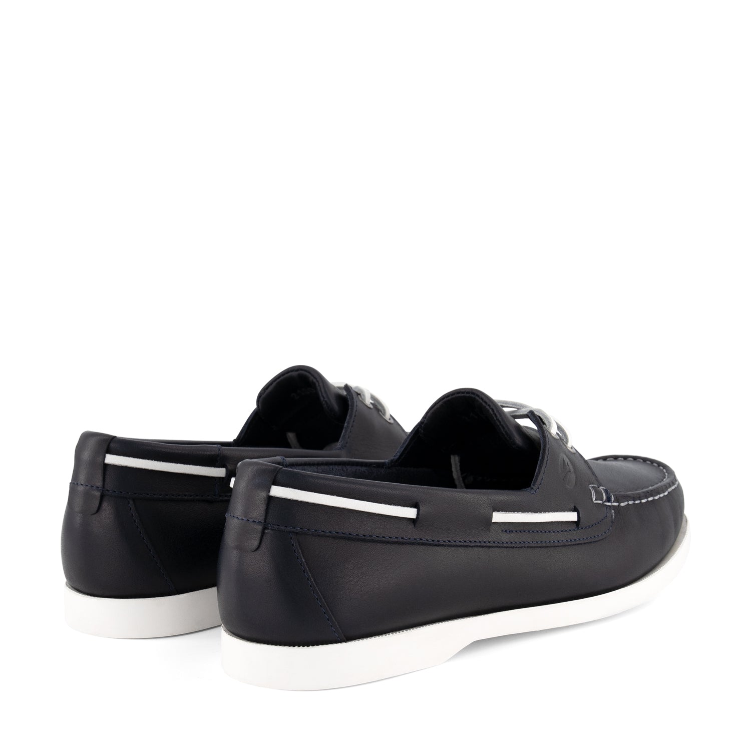 Eidfjord Men - Boat shoes - Leather - Navy BD