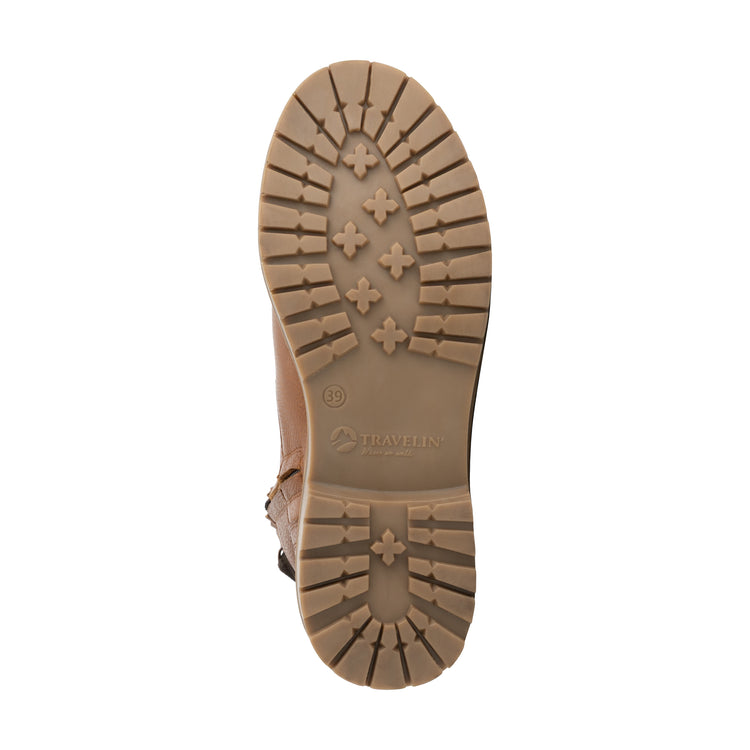 Kongsmark Women - Lace-up boots - Wool-lined - Cognac UNS
